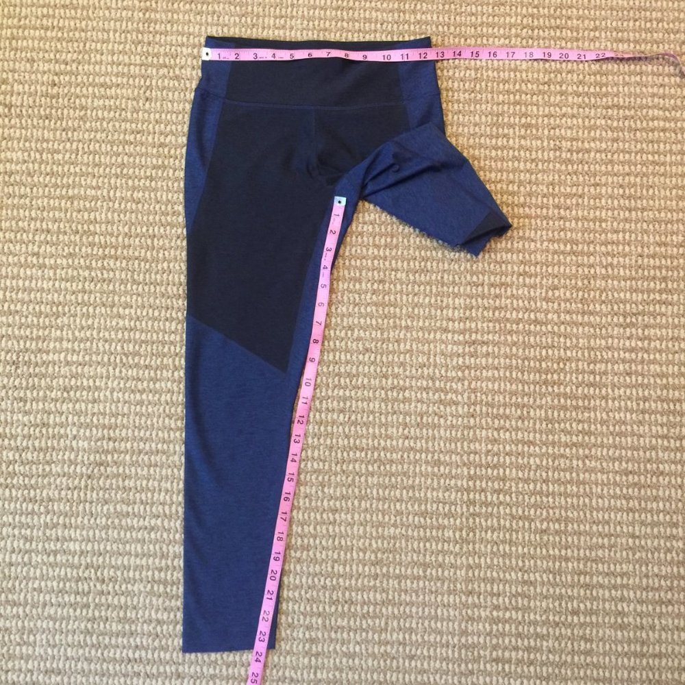 Outdoor Voices Two-Tone Leggings Black Blue Small - Picture 6 of 7